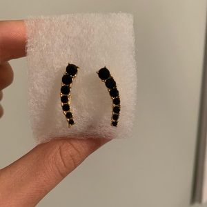 Black kate spade earrings